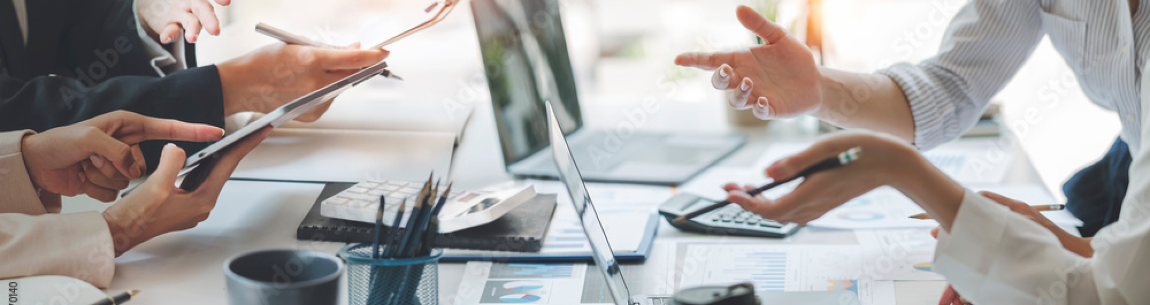 ミーティングしている様子